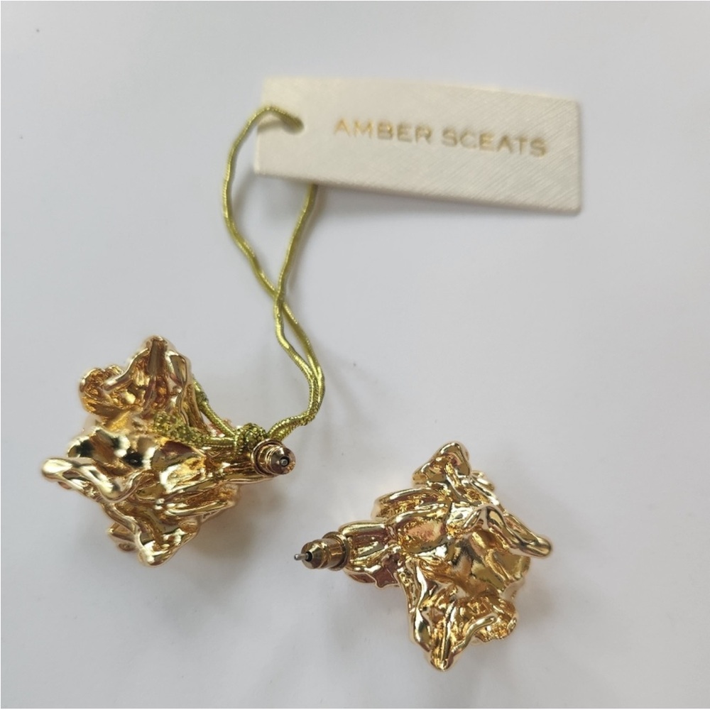 Amber Sceats Reese Earrings 24 k gold plating - Picture 12 of 16